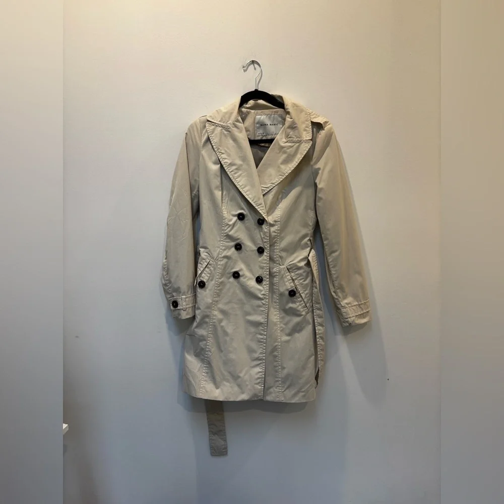 ZARA | BASIC DRESS COAT | size medium - Picture 3 of 7